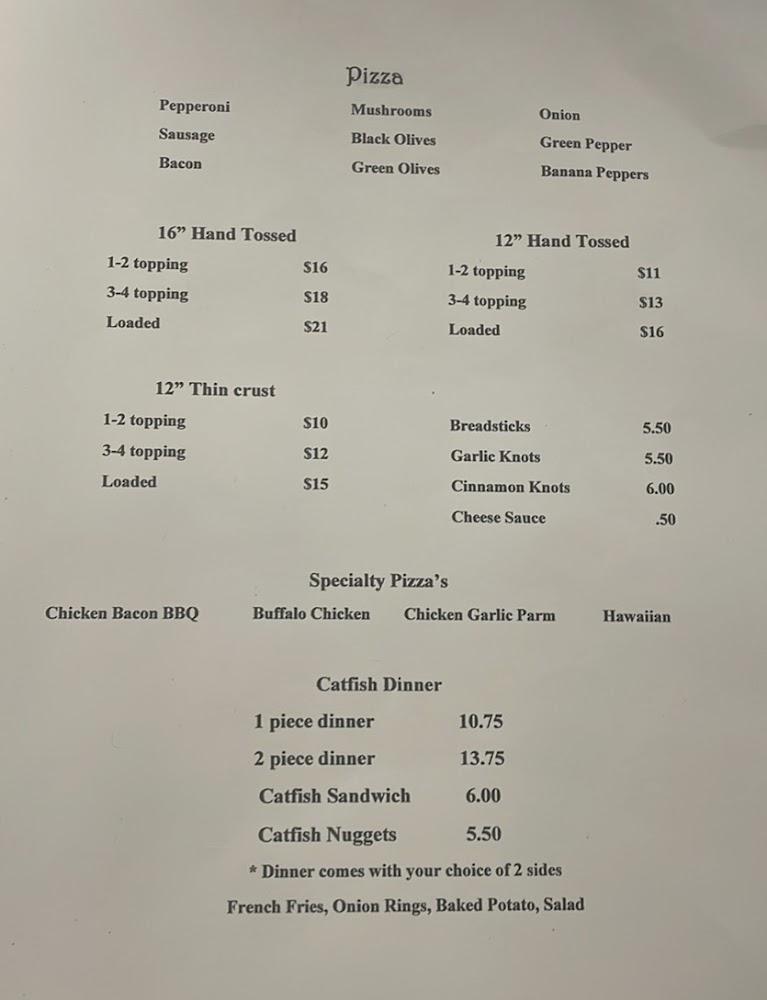 Tecumseh Tavern Menu image 2